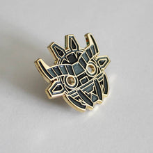 Load image into Gallery viewer, Creamlab Angry Hedgehog Ancient Boo Mask Black Enamel Pin