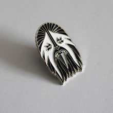 Load image into Gallery viewer, Creamlab Break Toys Heavy Metal Wookie White and Silver Enamel Pin