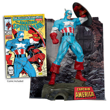 Load image into Gallery viewer, McFarlane Marvel Series 1 Captain America 1:6th scale (The Amazing Spider-Man #323)