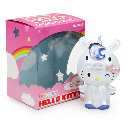 Kidrobot Hello Kitty Unicorn 8inch Figure Pastel White Version