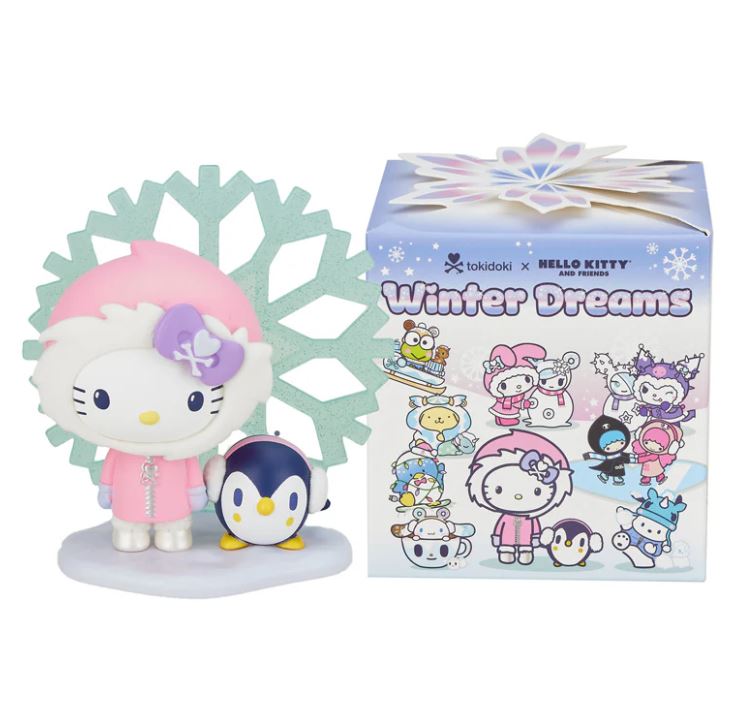 Tokidoki x Hello Kitty and Friends Winter Dreams Series Mini Vinyl Figure Blind Box