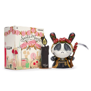 Kidrobot Stephanie Buscema Santa Muerte 8inch Dunny Vinyl Figure Black Version