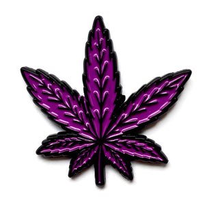 Kolorspun Cannabis Purple Leaf Enamel Pin