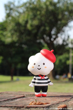 Load image into Gallery viewer, Fluffy House Miss Rainbow with Breton Stripe Style Vinyl Figure