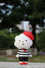 Load image into Gallery viewer, Fluffy House Miss Rainbow with Breton Stripe Style Vinyl Figure