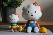 Load image into Gallery viewer, Fluffy House Jumbo Miss Rainbow and Chicky Vinyl Figure