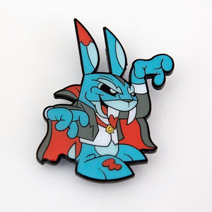Joe Ledbetter Chaos Bunny Collection Vampire Bunny Enamel Pin
