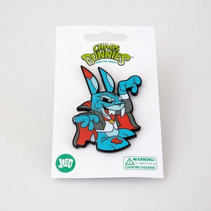 Joe Ledbetter Chaos Bunny Collection Vampire Bunny Enamel Pin