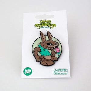 Joe Ledbetter Chaos Bunny Collection Werebunny Enamel Pin