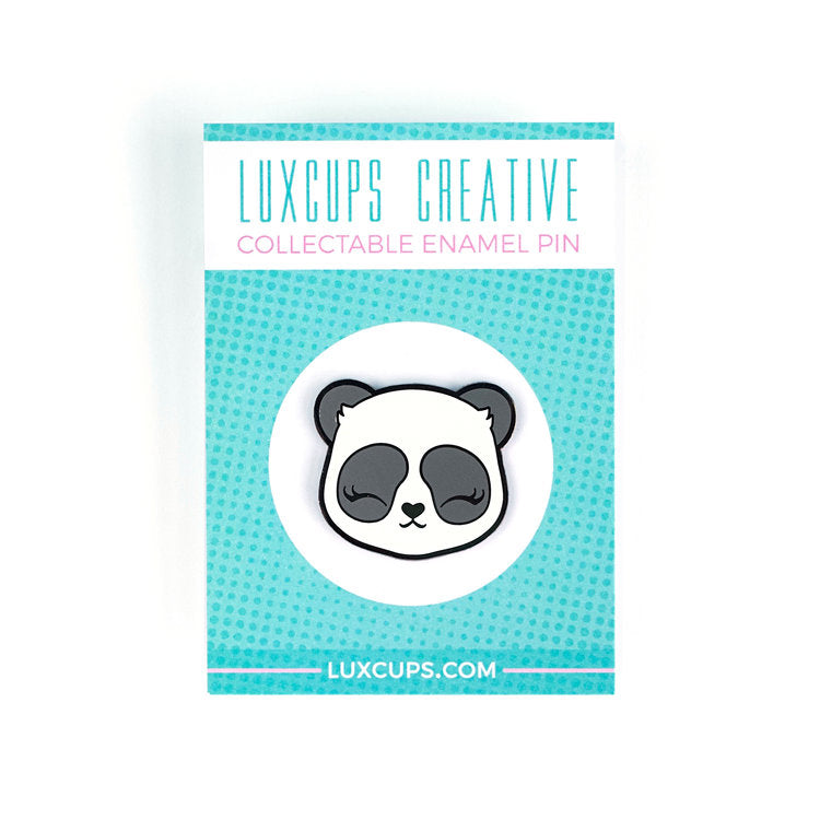 Luxcups Creative Panda Face Enamel Pin