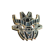 Load image into Gallery viewer, Creamlab Angry Hedgehog Ancient Boo Mask Black Enamel Pin