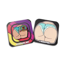 Load image into Gallery viewer, Nerdpins Butt Star Enamel Pin
